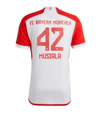 Maillot de foot Bayern Munich Jamal Musiala #42 Domicile 2023-24 Manches Courte